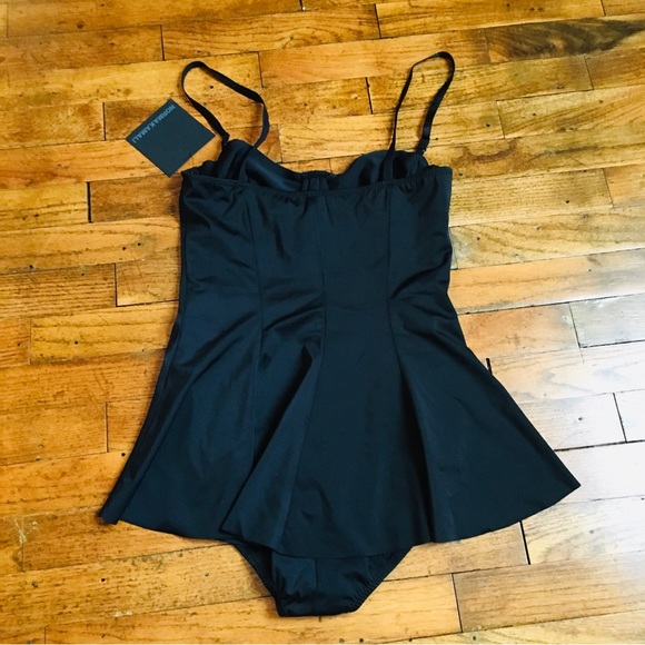 Norma Kamali Women’s Standard Underwire Swim Dress Mini Black Size S - Picture 3 of 16